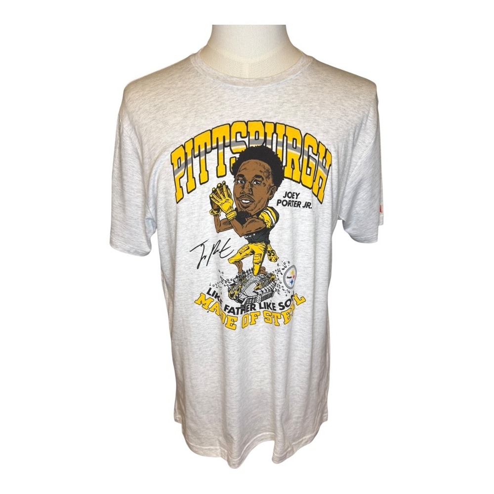 Joey Porter Jr Pittsburgh Steelers Homage Giant Eagle T-Shirt Large NWT